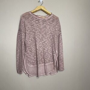 Easel knit sweater tunic Top Semi Sheer Size S